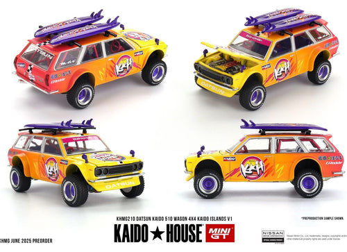 Load image into Gallery viewer, Kaido House X Mini GT Datsun KAIDO 510 Wagon 4x4 Kaido ISLANDS V1

