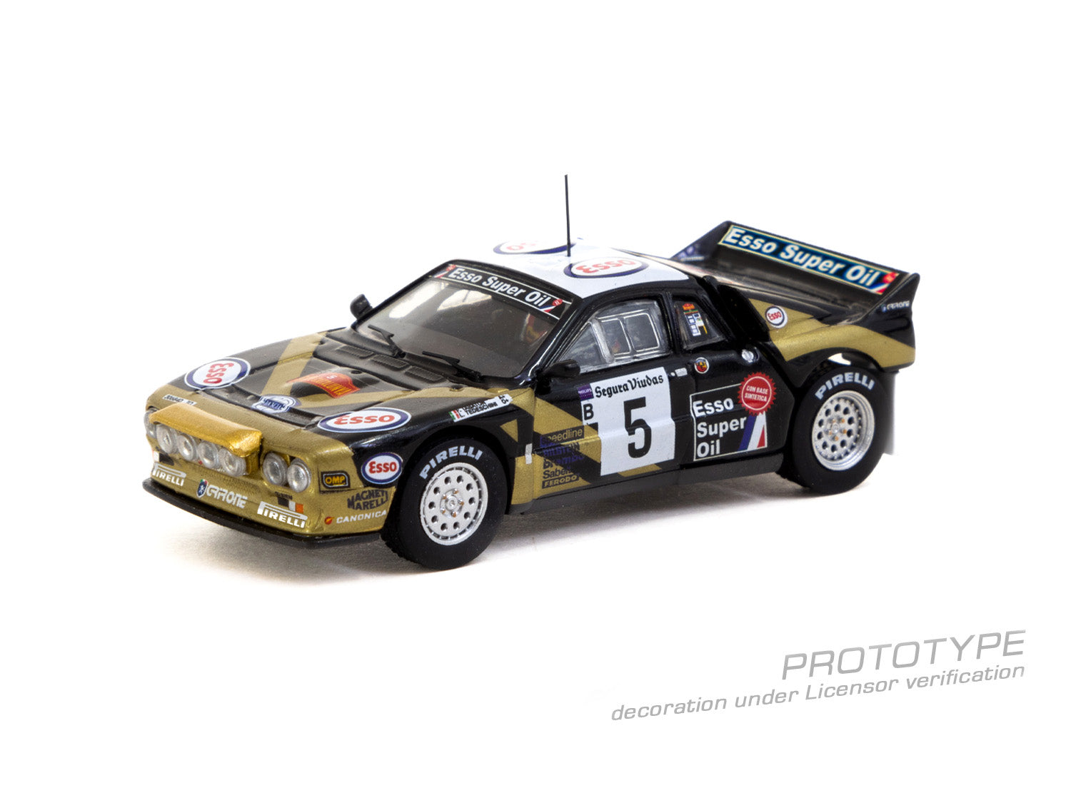 Tarmac Works 1/64 Lancia 037 Rally Rally Catalunya 1985 Diecast Car