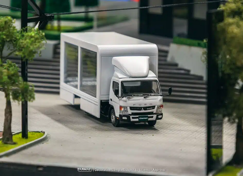 Load image into Gallery viewer, Tarmac Works 1/64 Mitsubishi Fuso Canter Mobile Display Truck
