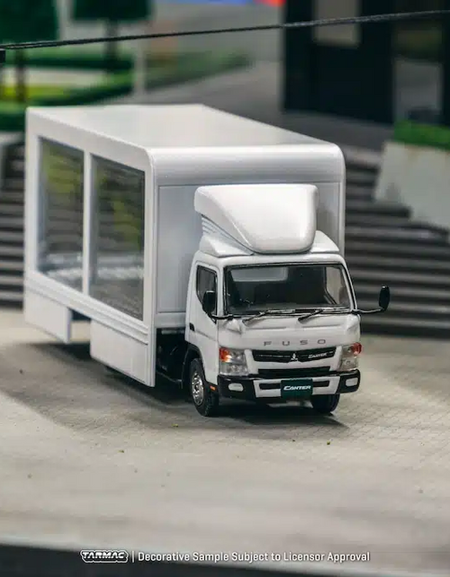 Load image into Gallery viewer, Tarmac Works 1/64 Mitsubishi Fuso Canter Mobile Display Truck
