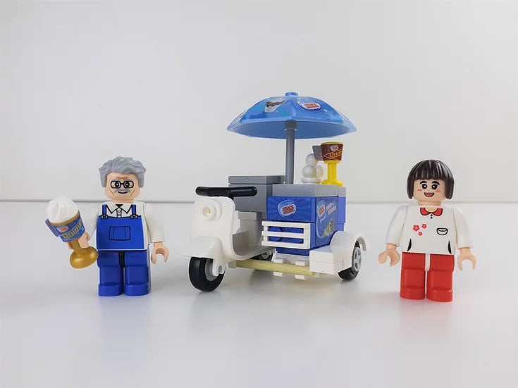 Royal Toys Building Blocks City Story Bricks RT07:Hong Kong Ice Cream Tricycler (62 Pcs)