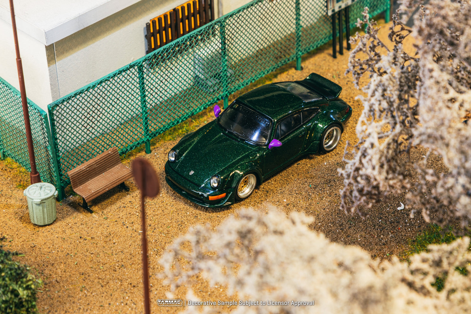 Tarmac Works 1/64 RWB 964 Green Diecast Model Car