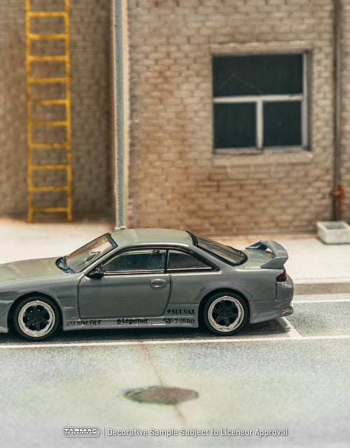 Load image into Gallery viewer, Tarmac Works 1/64 VERTEX Silvia (S 14) Grey Diecast Model Car
