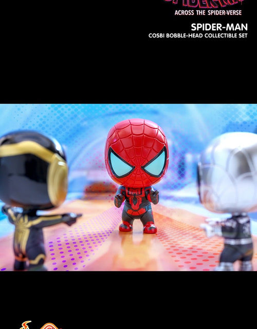 Load image into Gallery viewer, Hot Toys Marvel SPIDER-MAN: ACROSS THE SPIDER-VERSE COSBI BOBBLE-HEAD SET 3
