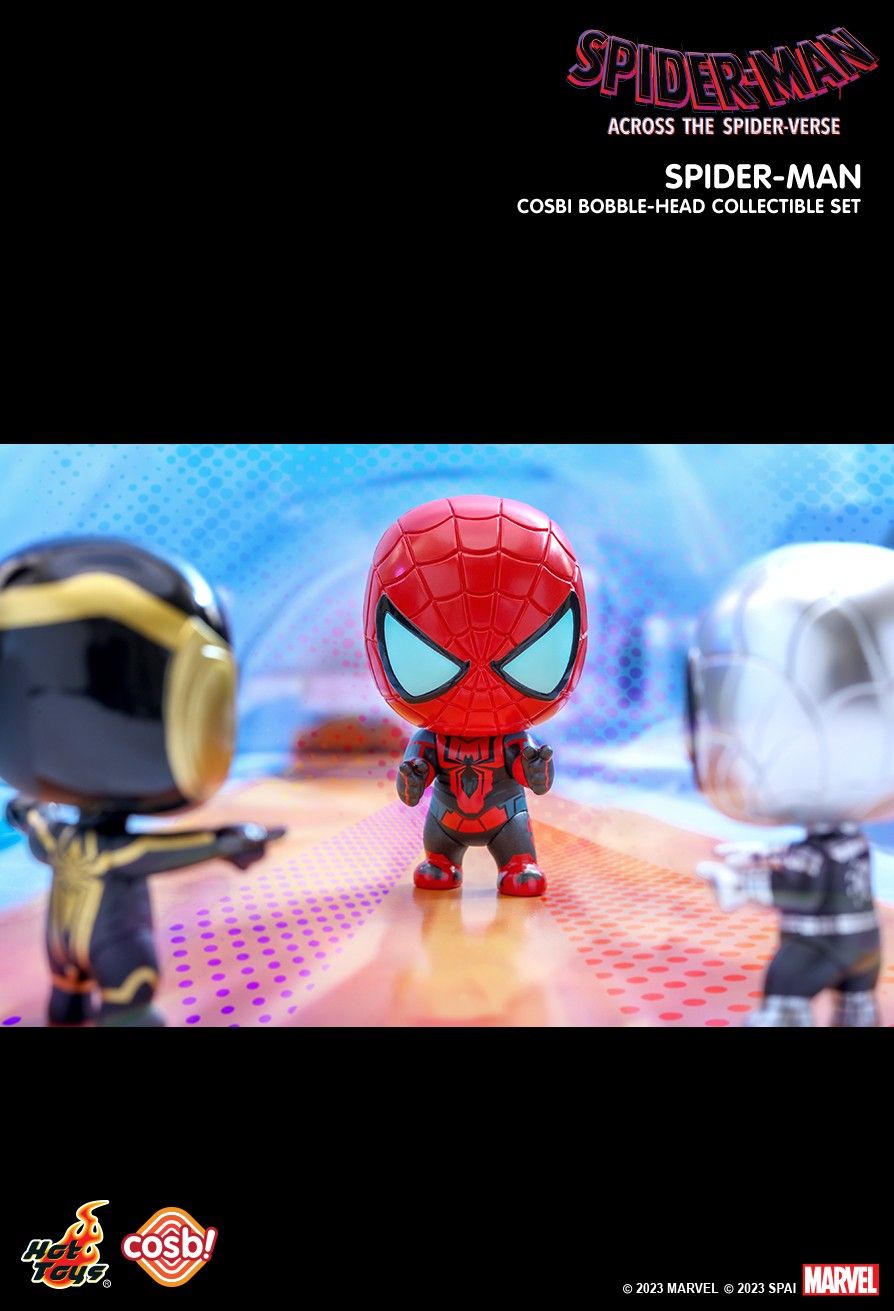 Hot Toys Marvel SPIDER-MAN: ACROSS THE SPIDER-VERSE COSBI BOBBLE-HEAD SET 3