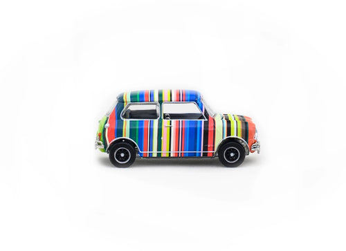 Load image into Gallery viewer, Tiny City Hong Kong 1:50 Diecast Model Car Art Car - Coloured Stripes
