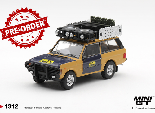 Load image into Gallery viewer, (Pre-order) Mini GT #1312 Range Rover 1981 Camel Trophy Sumatra H.Fischer W.Bays

