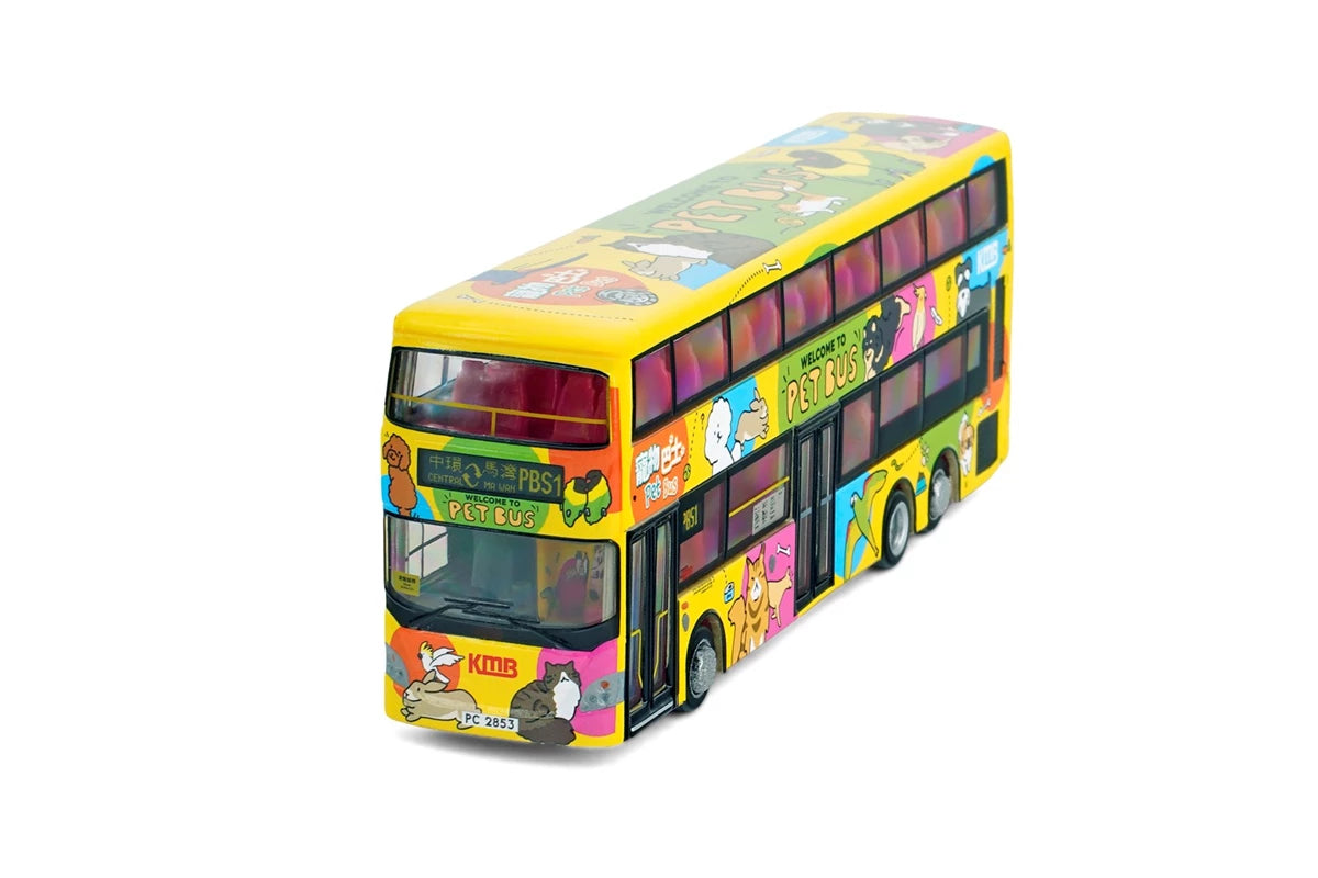 Tiny City Diecast Model 1/110 - KMB Scania K310UD Pet Bus (Yellow) (PBS1)