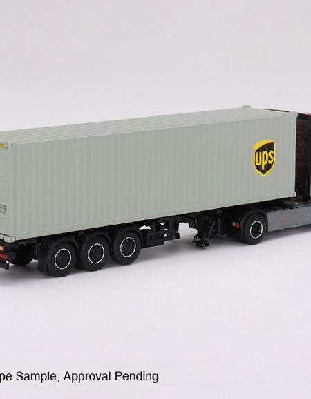 Mini GT #705 Mercedes-Benz Actros  w/ 40 Ft Container "UPS Europe"