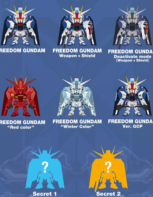 Load image into Gallery viewer, Bandai HGA-23009 [QMSV mini] Freedom Gundam – 2nd Edition (Set of 8)
