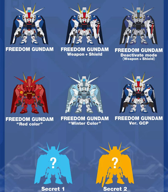 Bandai HGA-23009 [QMSV mini] Freedom Gundam – 2nd Edition (Set of 8)