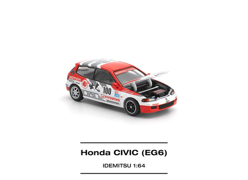 Load image into Gallery viewer, (Pre-order) POP RACE 1/64 HONDA CIVIC (EG6) IDEMITSU Diecast Model Car #PR640510
