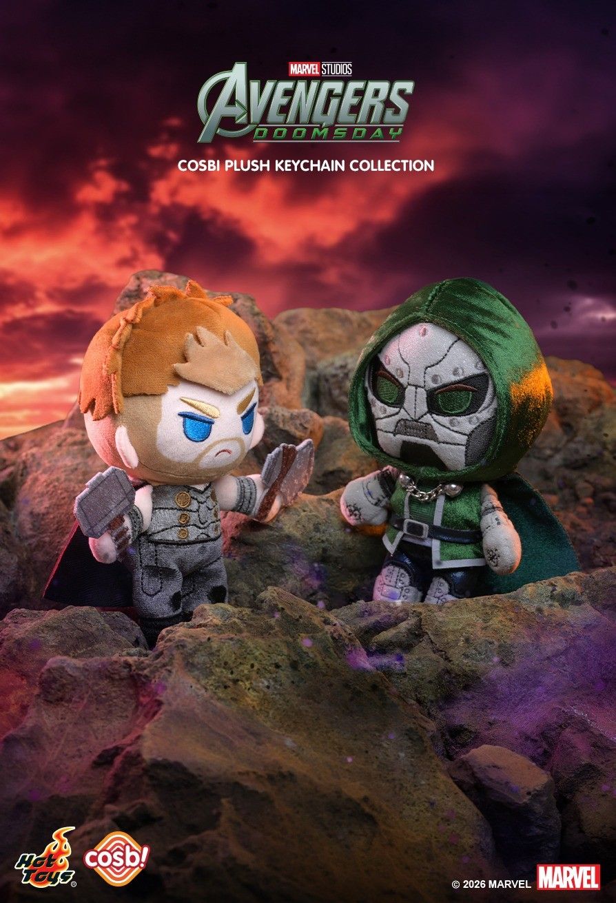 Hot Toys Marvel Avengers Doomsday Cosbi Plush Keychain Collection(Full set of 8)