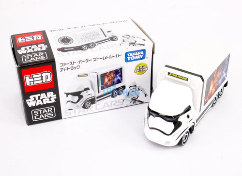 Load image into Gallery viewer, Takara Tomy Tomica SC-04 Star Wars First Order Storm Trooper Ad Turck Diecast
