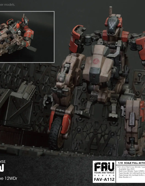 Load image into Gallery viewer, TOYS ALLIANCE x Acid Rain FAV-A112 Red Crow Winder Type 12WDr
