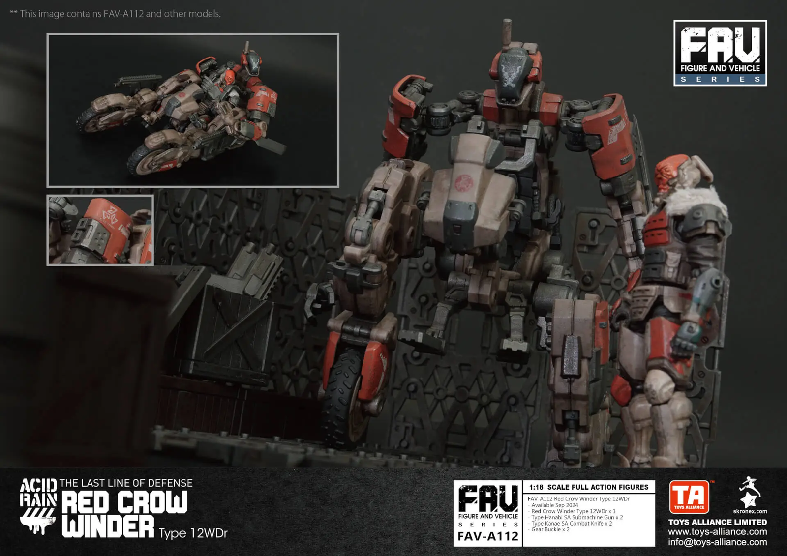 TOYS ALLIANCE x Acid Rain FAV-A112 Red Crow Winder Type 12WDr