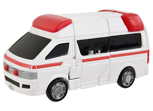 Load image into Gallery viewer, Takara Tomy Tomica Jobraver TJBDX Unite Medibraver Ambulance &amp; Helicopter Set
