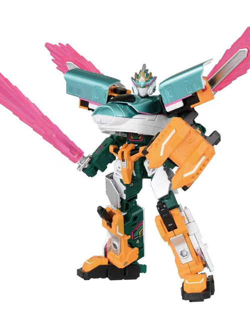 Load image into Gallery viewer, Takara Tomy Plarail Deformation Robot SHINKALION CW E5 Hayabusa Trailer Form
