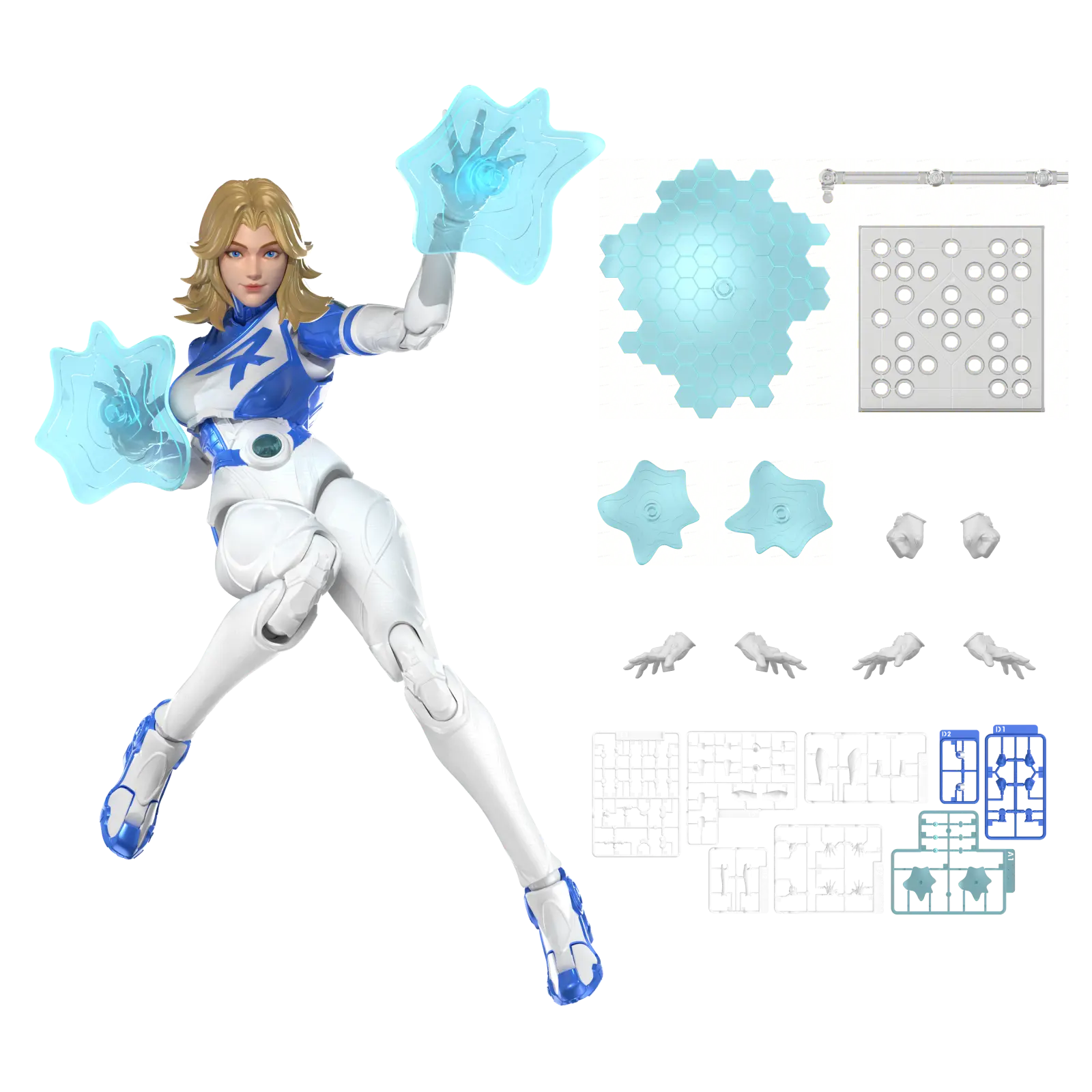 Blokees Marvel Rivals Champion Class Invisible Woman Model Kits Action Figure