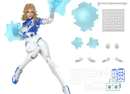 Load image into Gallery viewer, Blokees Marvel Rivals Champion Class Invisible Woman Model Kits Action Figure
