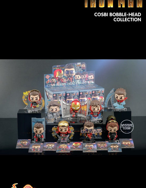 Load image into Gallery viewer, Hot Toys Marvel Iron Man Suit Up Cosbi Bobble-Head with Film Card (SET of 8)
