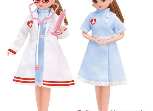 Load image into Gallery viewer, Takara Tomy Licca Chan Dress - Nurse &amp; Nurse Dress Set
