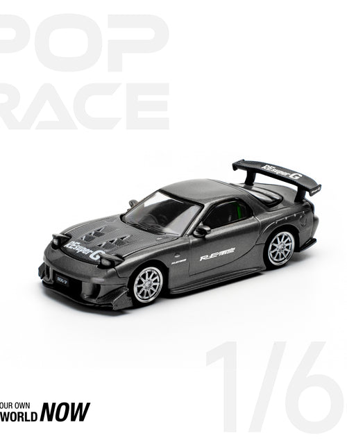 Load image into Gallery viewer, POPRACE 1/64 MAZDA RX7 RE-AMEMIYA - GUN METAL Model Car
