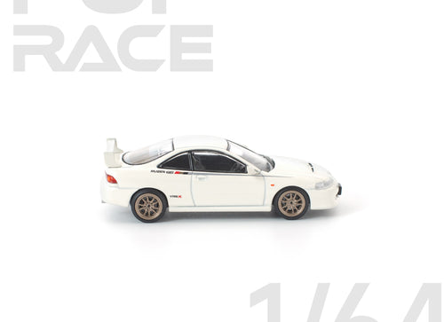 Load image into Gallery viewer, (Pre-order) POP RACE 1/64 MUGEN DC2 WHITE Diecast Model Car
