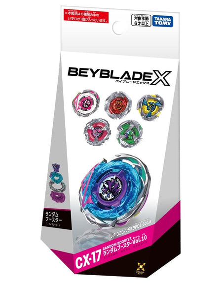 (Pre-order / Shipping Date: End of Apr 2026) Takara Tomy Beyblade X CX-17 Random Booster Vol. 10 (Random x 1)