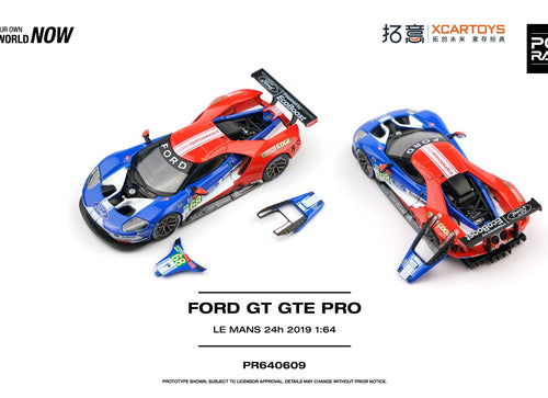 Load image into Gallery viewer, (Pre-order) POPRACE 1/64 - FORD GT GTE PRO LE MANS 24H 2019 Diecast Model Car
