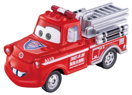 Load image into Gallery viewer, Takara Tomy Disney Tomica C-38 Mater (Fire Truck Type) Diecast Model Car
