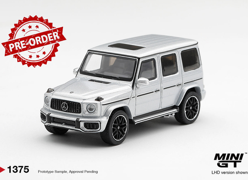 Load image into Gallery viewer, (Pre-order) Mini GT #1375 Mercedes -Benz G63 Silver Metallic 2022 LHD
