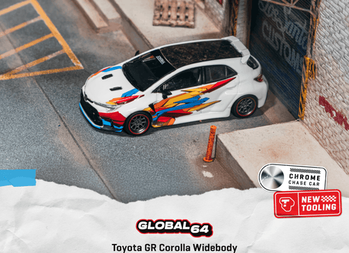 Load image into Gallery viewer, (Pre-order) Tarmac Works 1/64 Toyota GR Corolla Widebody White Model Diecast Car

