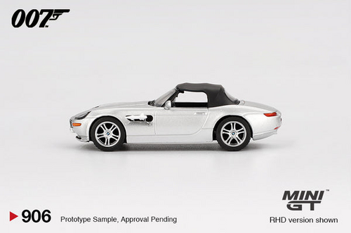 Load image into Gallery viewer, MINI GT 1/64 007 BMW Z8 &quot;The World Is Not Enough&quot; Diecast Model Car
