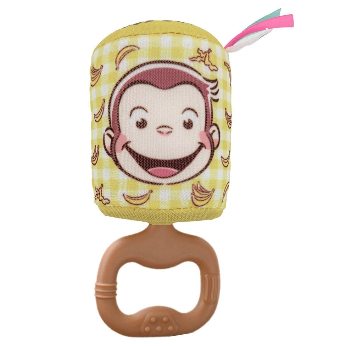 Takara Tomy Baby Toy Kamikami Pororon Chime Teether Curious George