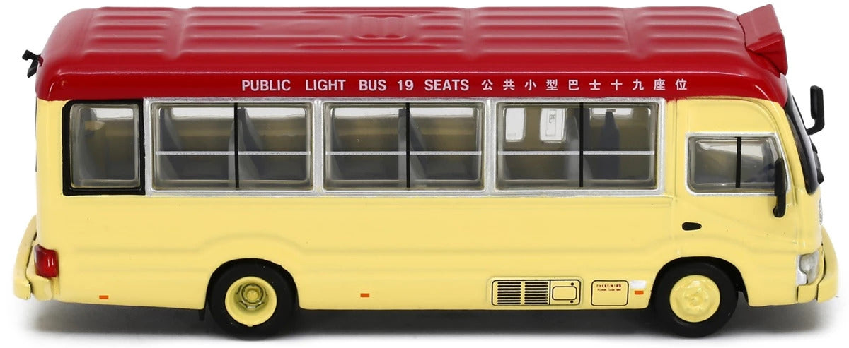 Tiny City 183 Die-cast Model Car - Toyota Coaster (B70) Red Minibus Diecast Car
