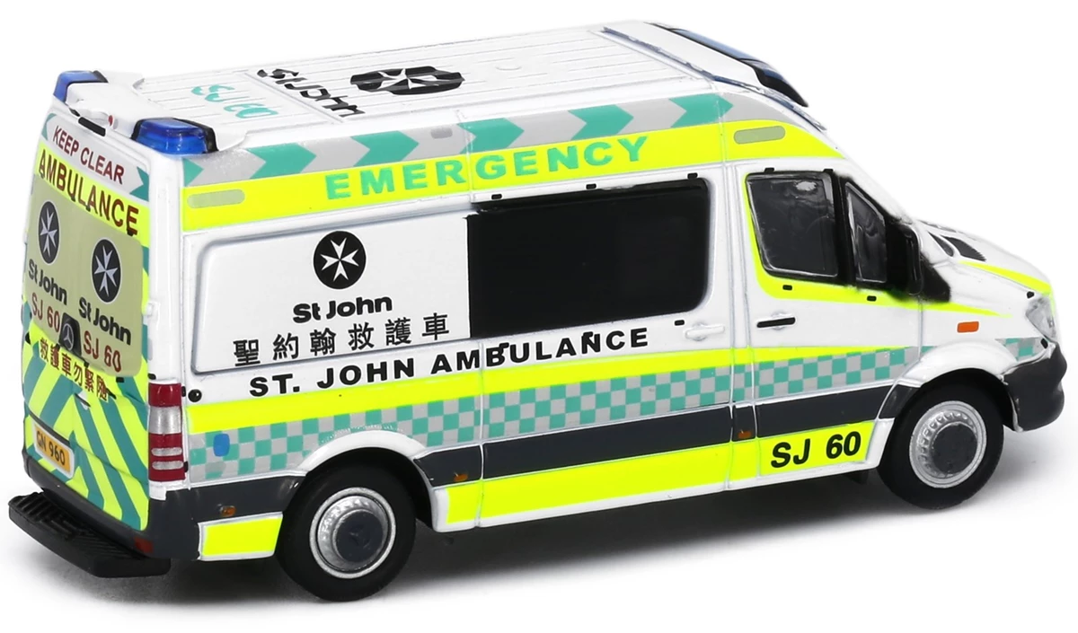 Tiny City 1/76 #166 Mercedes-Benz Sprinter St.John Ambulance (SJ60) Model Car