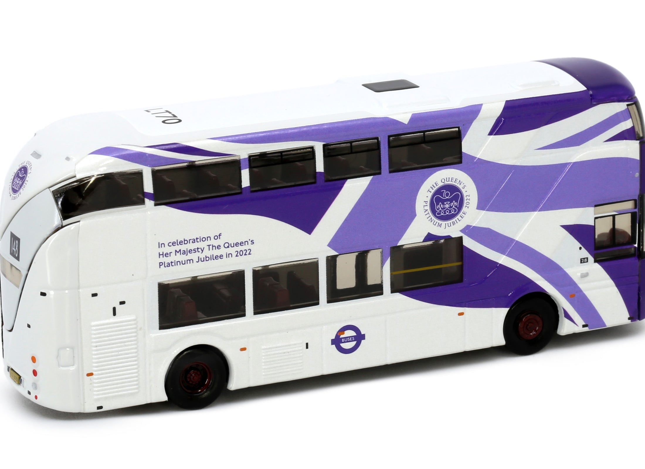 Tiny City Diecast UK22 - New Routemaster The Queen's Platinum Jubilee
