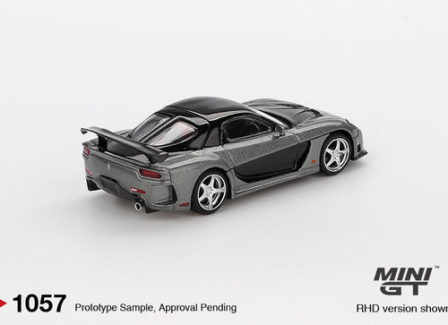 Load image into Gallery viewer, Mini GT #1057 Mazda RX-7 VeilSide Fortune Grey RHD Diecast Model Car
