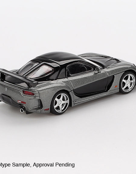 Mini GT #1057 Mazda RX-7 VeilSide Fortune Grey LHD Diecast Model Car