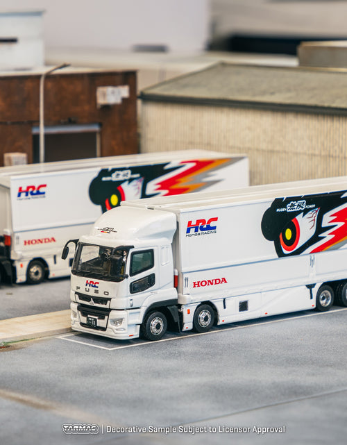 Load image into Gallery viewer, Tarmac Works 1/64 Mitsubishi Fuso Super Great TEAM MUGEN Model Car
