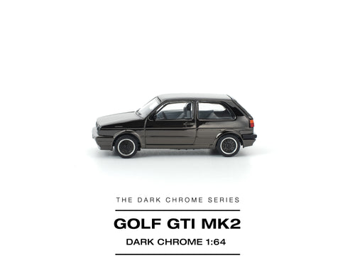 Load image into Gallery viewer, (Pre-order) POPRACE 1/64 GOLF GTI MK2 DARK CHROME Diecast Model Car
