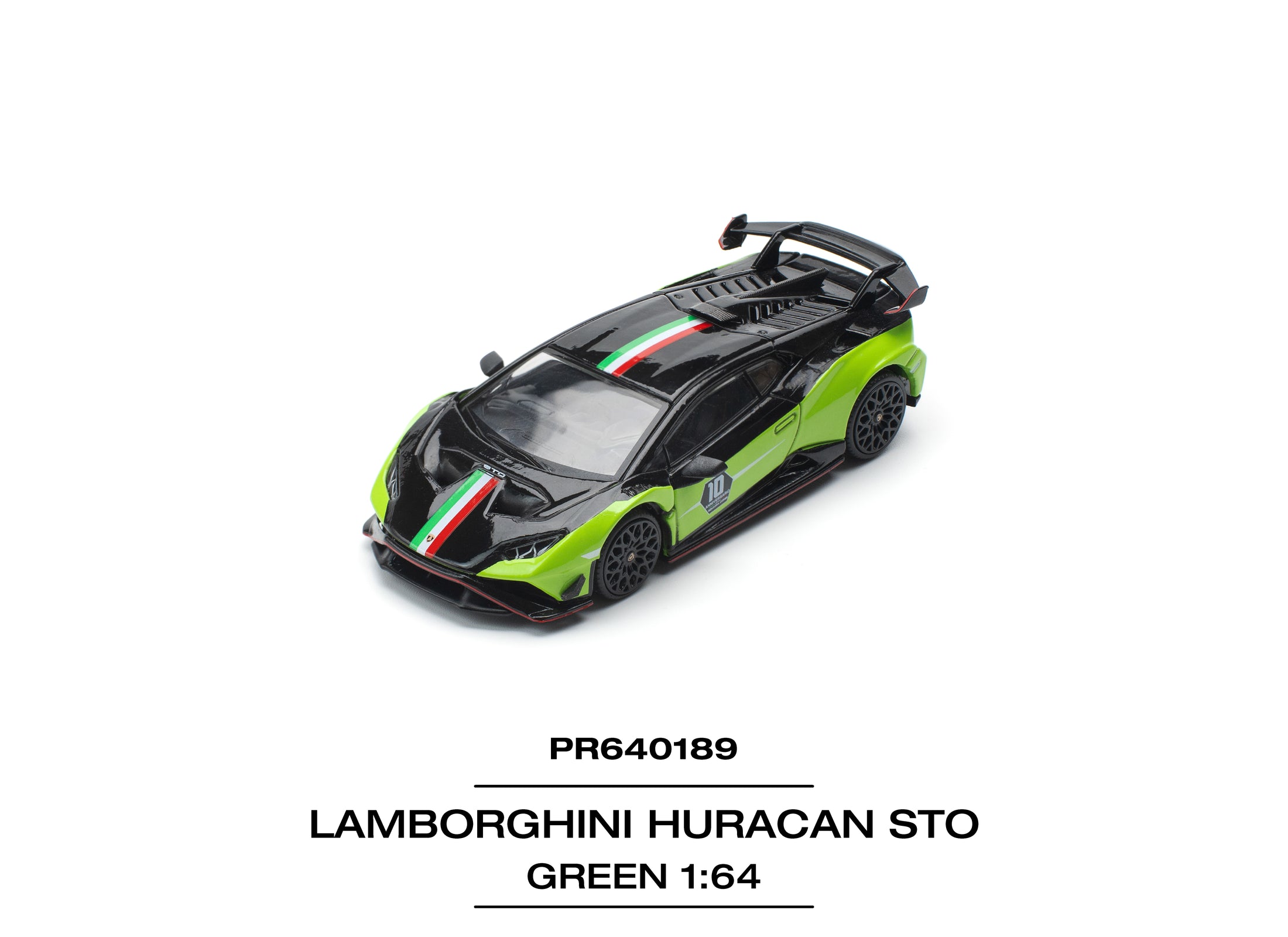(Pre-order) POPRACE 1/64 LAMBORGHINI HURACAN STO (LP640-2)10 ANNIVERSARIO