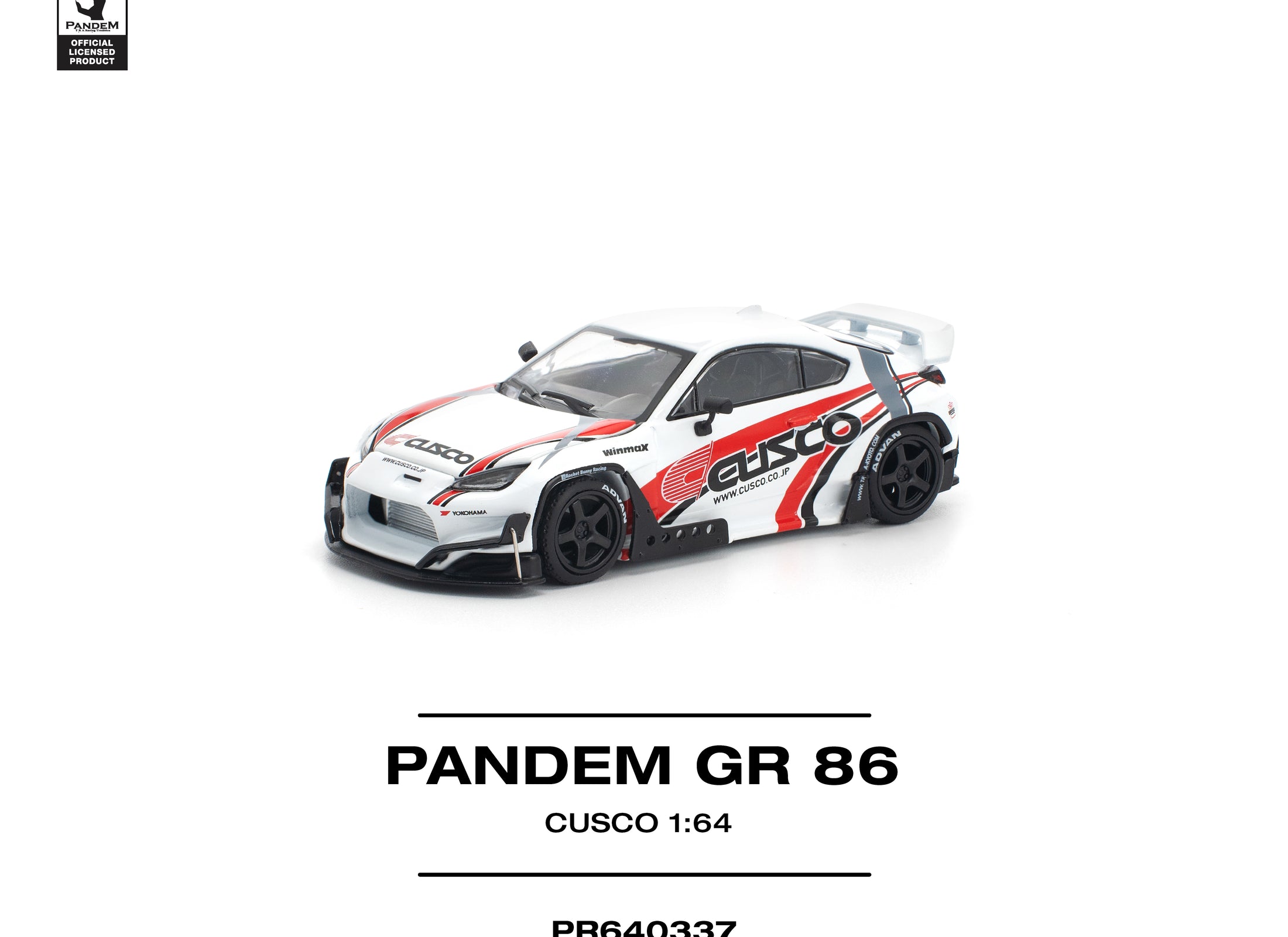 (Pre-order) POPRACE 1/64 PANDEM GR86 - CUSCO Diecast Model Car