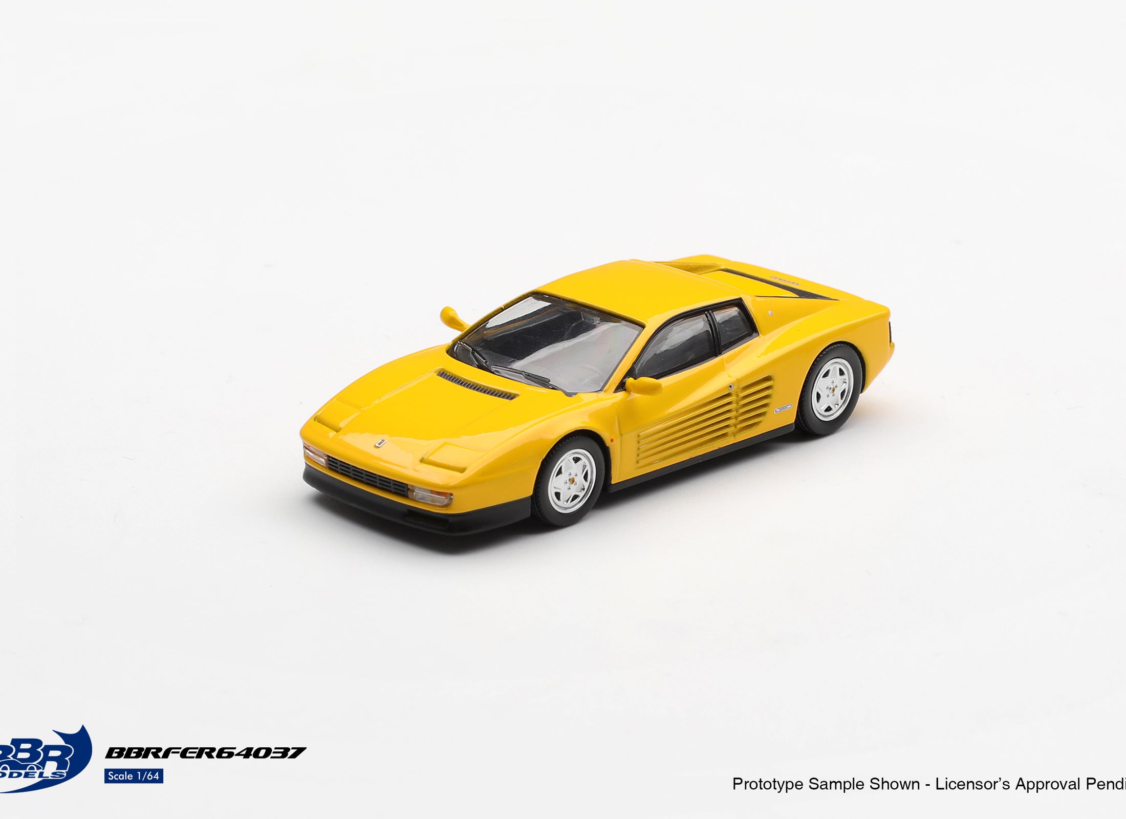 (Pre-order) BBR 1/64 1989 Ferrari Testarossa Giallo Modena Diecast Model Car