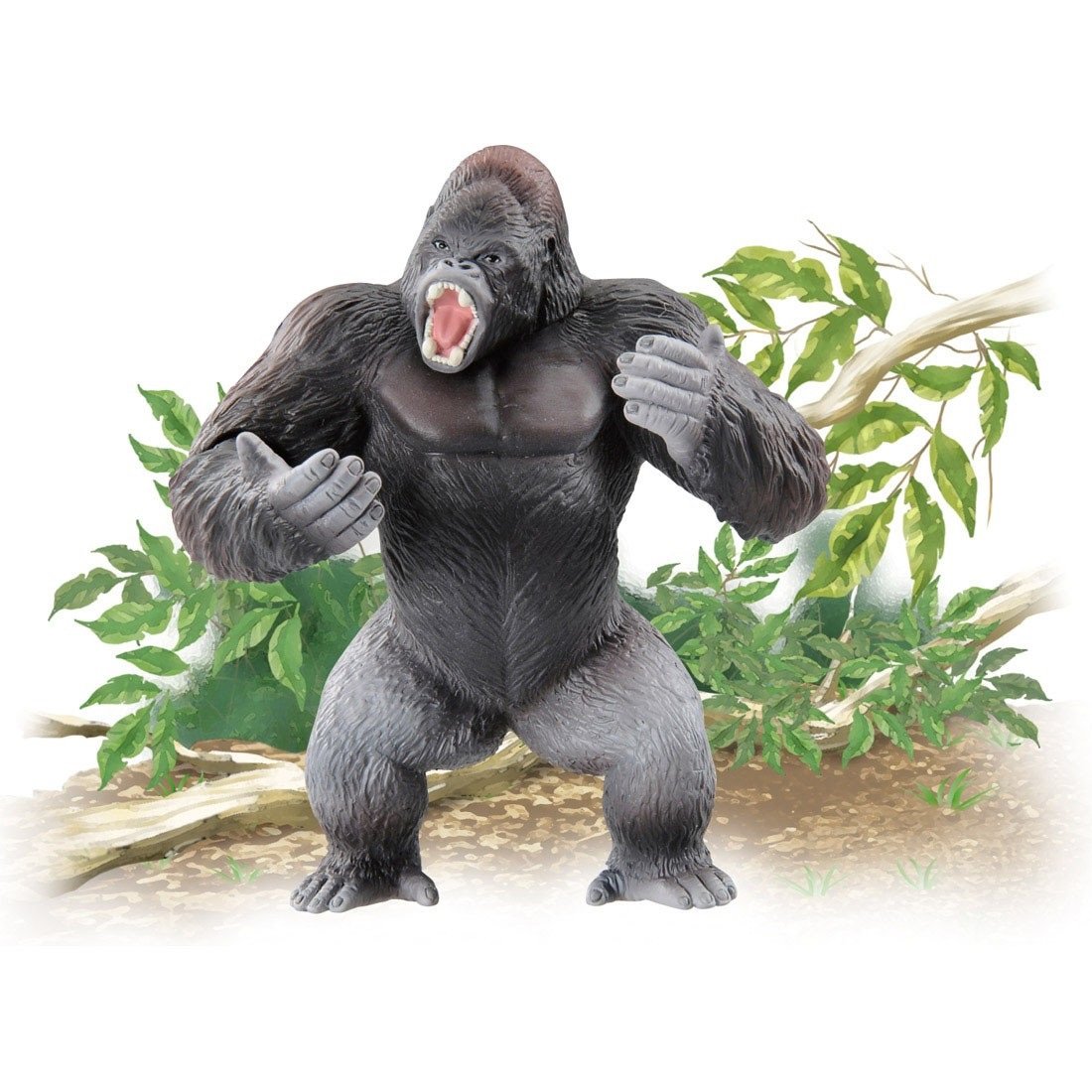 TAKARA TOMY Ania AS-36 Gorilla and Pineapple Wild Ver. Mini Animal Figure Toy