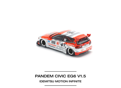 Load image into Gallery viewer, POPRACE 1/64 PANDEM CIVIC EG6 v1.5 IDEMITSU MOTION INFINITE Model
