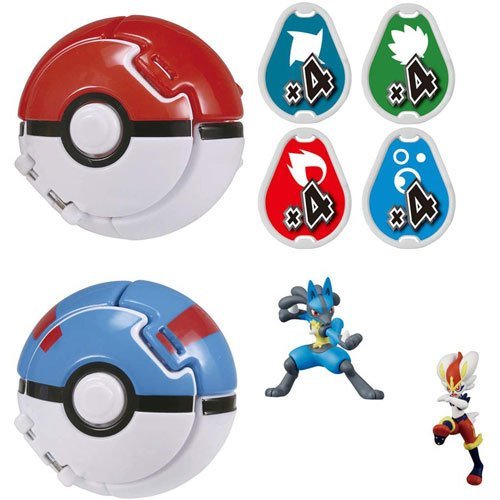 Takara Tomy Pokemon Moncolle MC Figure Pokedel Z New Eisubahn & Lucario SET