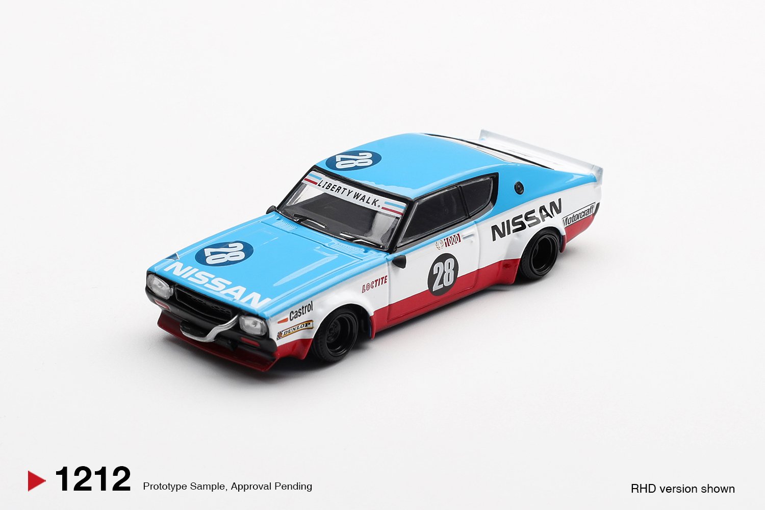 (Pre-order) MINI GT #1212 Nissan Skyline Kenmeri Liberty Walk Racing '75 concept