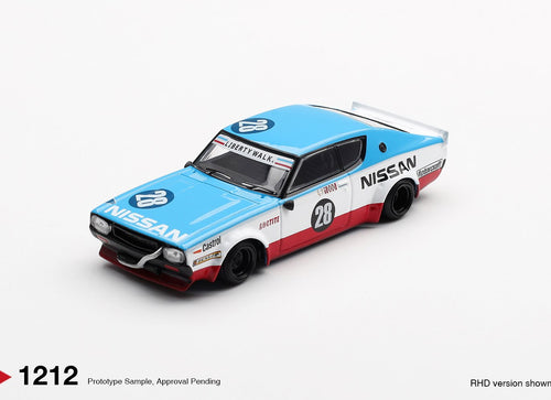 Load image into Gallery viewer, (Pre-order) MINI GT #1212 Nissan Skyline Kenmeri Liberty Walk Racing '75 concept
